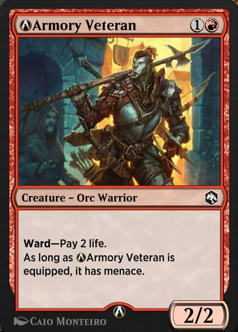 A-Armory Veteran - Adventures in the Forgotten Realms Magic card