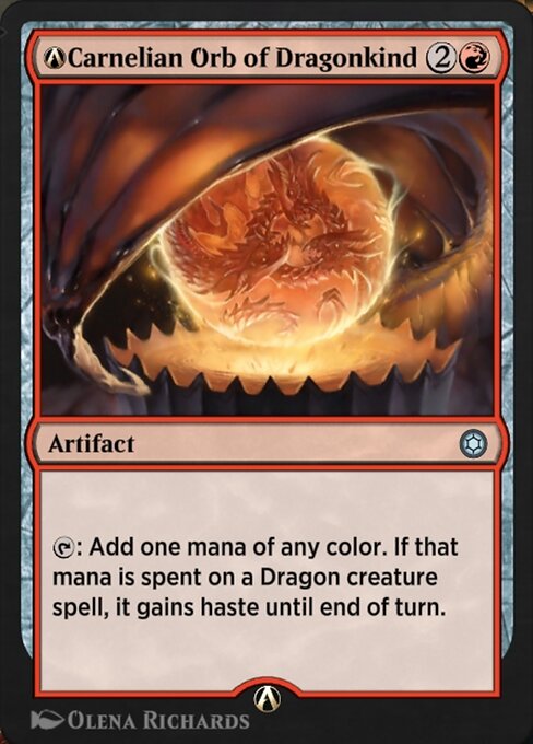A-Carnelian Orb of Dragonkind - Alchemy Horizons: Baldur's Gate (#A-177) - Illustrated by Olena Richards - Magic: The Gathering Card