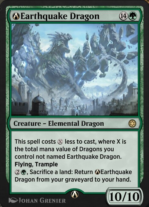 A-Earthquake Dragon - Alchemy Horizons: Baldur's Gate Magic card