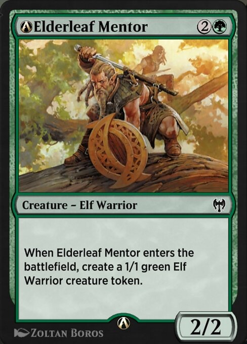 A-Elderleaf Mentor - Kaldheim Magic card