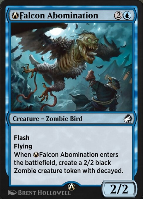 A-Falcon Abomination - Innistrad: Midnight Hunt (#A-52) - Illustrated by Brent Hollowell - Magic: The Gathering Card