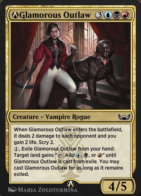 A-Glamorous Outlaw - Streets of New Capenna Magic card