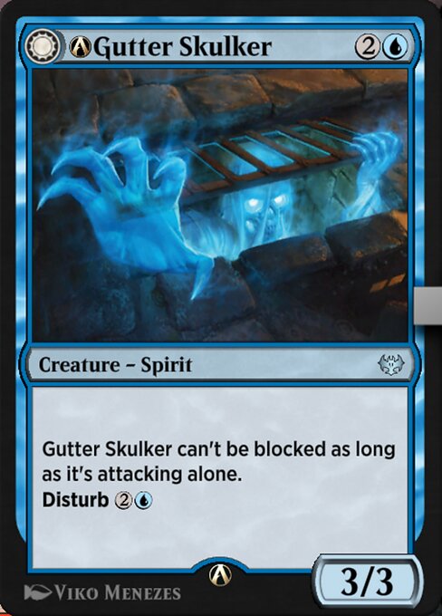 A-Gutter Skulker // A-Gutter Shortcut - Innistrad: Crimson Vow (#A-62) - Illustrated by Viko Menezes - Magic: The Gathering Card