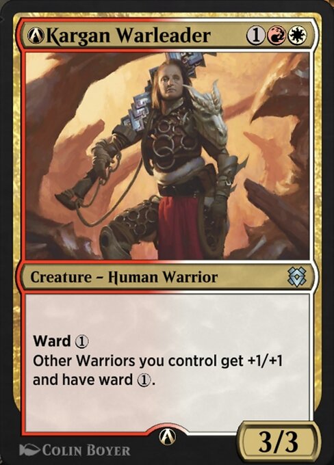 A-Kargan Warleader - Zendikar Rising (#A-224) - Illustrated by Colin Boyer - Magic: The Gathering Card