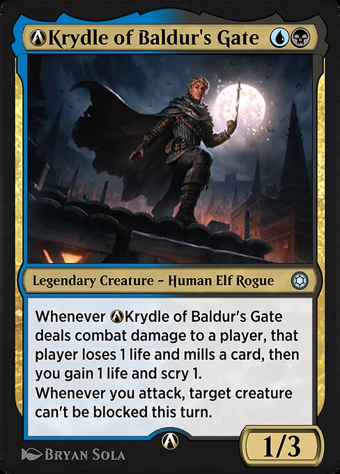 A-Krydle of Baldur's Gate - Alchemy Horizons: Baldur's Gate (#A-239) - Illustrated by Bryan Sola - Magic: The Gathering Card