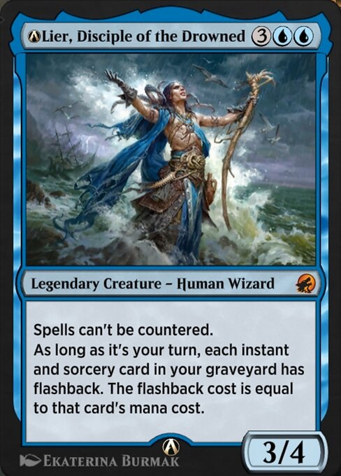 A-Lier, Disciple of the Drowned - Innistrad: Midnight Hunt (#A-59) - Illustrated by Ekaterina Burmak - Magic: The Gathering Card