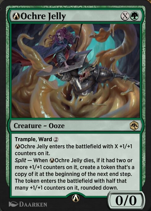 A-Ochre Jelly - Adventures in the Forgotten Realms (#A-196) - Illustrated by Daarken - Magic: The Gathering Card