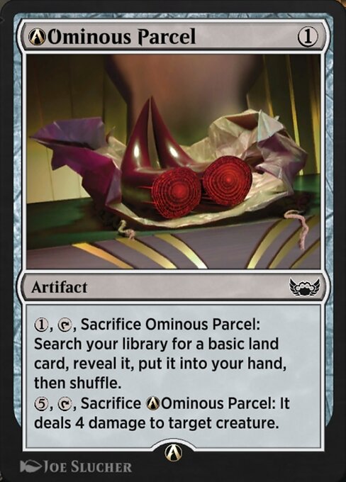 A-Ominous Parcel - Streets of New Capenna (#A-241) - Illustrated by Joe Slucher - Magic: The Gathering Card