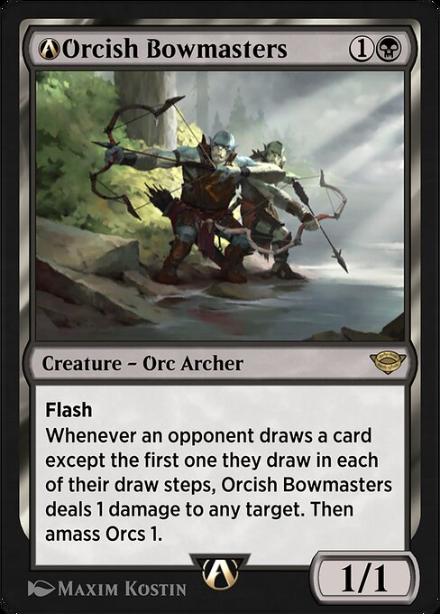 A-Orcish Bowmasters - The Lord of the Rings: Tales of Middle-earth Magic card
