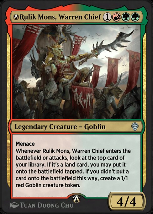 A-Rulik Mons, Warren Chief - Dominaria United (#A-217) - Illustrated by Tuan Duong Chu - Magic: The Gathering Card
