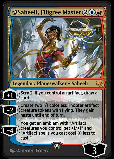 A-Saheeli, Filigree Master - The Brothers' War Magic card