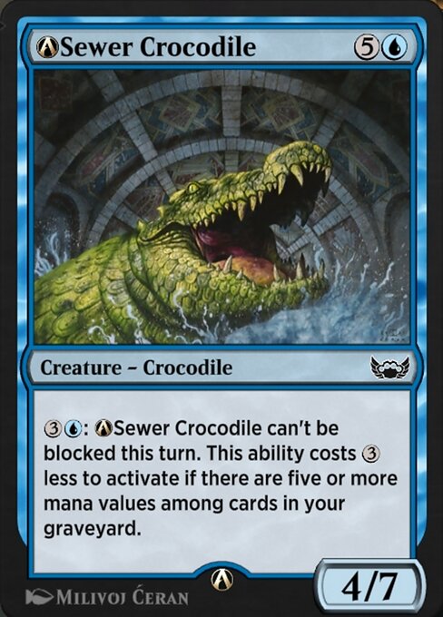 A-Sewer Crocodile - Streets of New Capenna Magic card