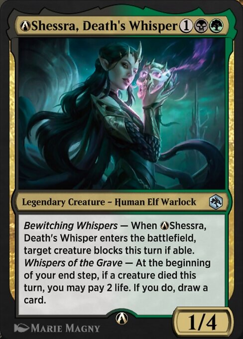 A-Shessra, Death's Whisper - Adventures in the Forgotten Realms Magic card