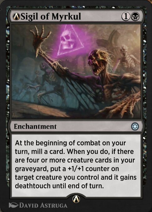 A-Sigil of Myrkul - Alchemy Horizons: Baldur's Gate (#A-168) - Illustrated by David Astruga - Magic: The Gathering Card