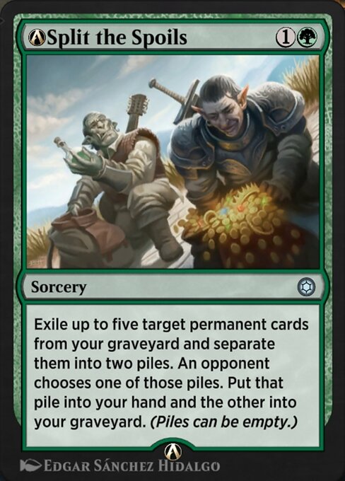 A-Split the Spoils - Alchemy Horizons: Baldur's Gate Magic card