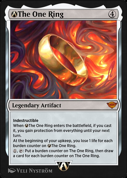 A-The One Ring - The Lord of the Rings: Tales of Middle-earth Magic card