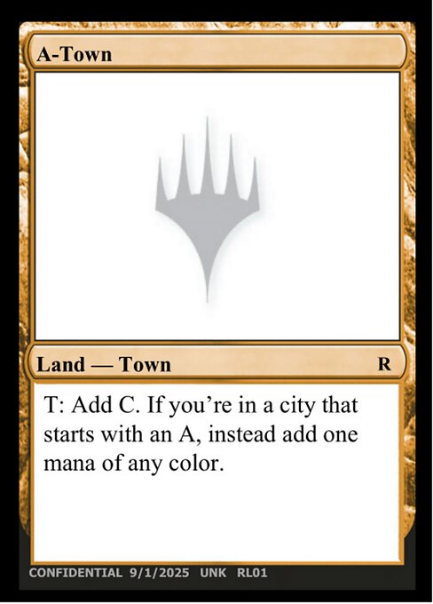 A-Town - Unknown Event Magic card