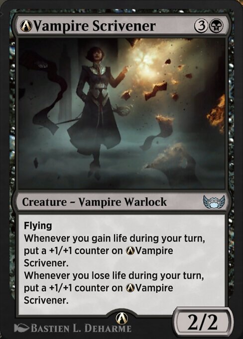 A-Vampire Scrivener - Streets of New Capenna (#A-98) - Illustrated by Bastien L. Deharme - Magic: The Gathering Card