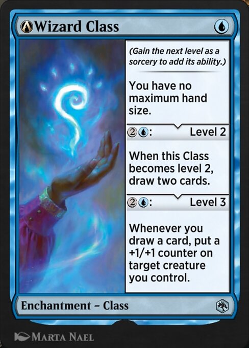 A-Wizard Class - Adventures in the Forgotten Realms (#A-81) - Illustrated by Marta Nael - Magic: The Gathering Card