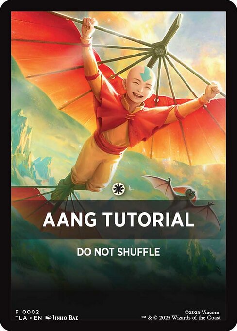 Aang Tutorial - Avatar: The Last Airbender Beginner Box Front Cards (#2) - Illustrated by Jinho Bae - Magic: The Gathering Card