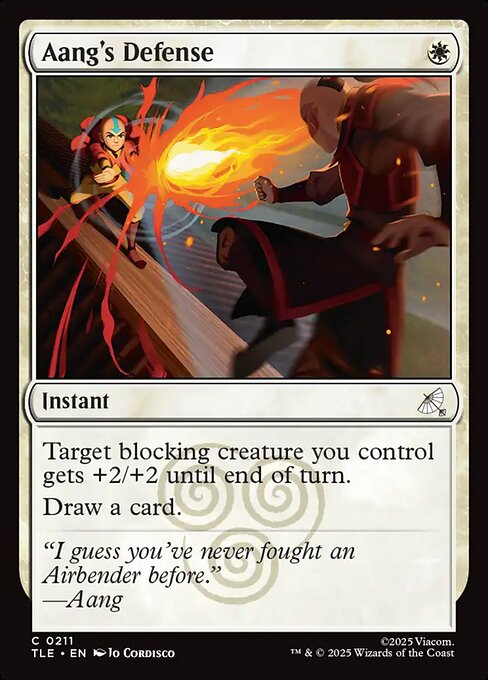 Aang's Defense - Avatar: The Last Airbender Eternal Magic card