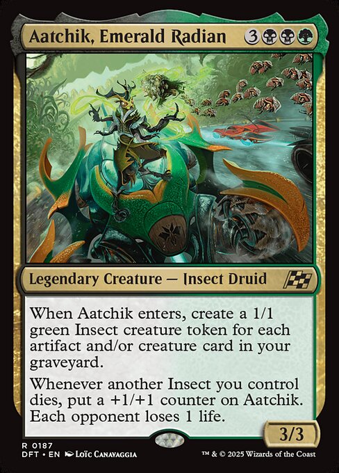Aatchik, Emerald Radian art by Loïc Canavaggia