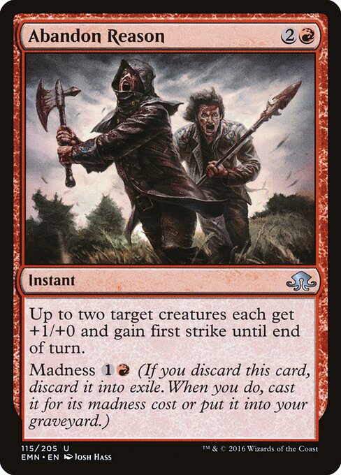 Abandon Reason - Eldritch Moon Magic card