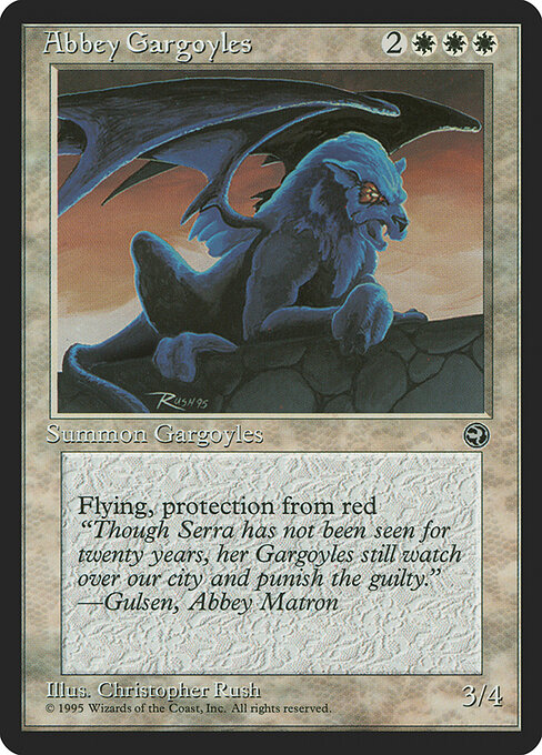 Abbey Gargoyles - Fifth Edition (#1) - Illustrated by Christopher Rush - Magic: The Gathering Card