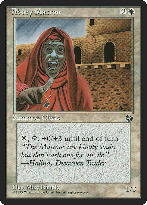 Abbey Matron - Homelands Magic card