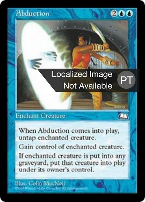 Abdução (Abduction) - Weatherlight (#30) - Illustrated by Colin MacNeil - Magic: The Gathering Card