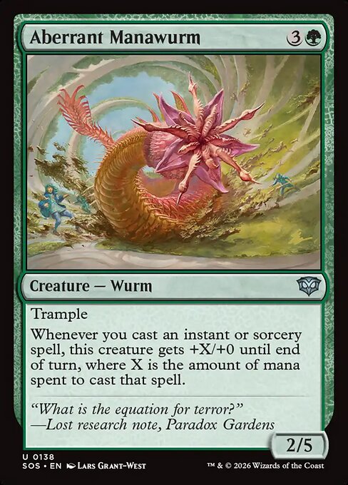 Aberrant Manawurm - Secrets of Strixhaven Magic card