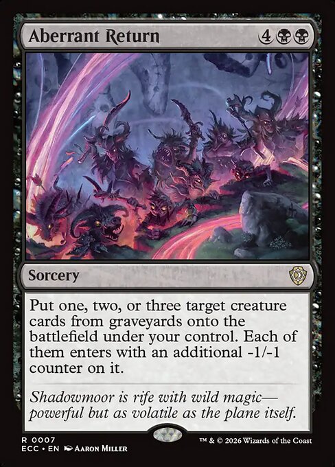 Aberrant Return - Lorwyn Eclipsed Commander Magic card