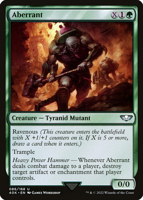 畸变体 (Aberrant) - Warhammer 40,000 Commander (#86) - Illustrated by Games Workshop - Magic: The Gathering Card