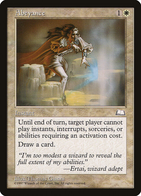 Abeyance - Weatherlight Magic card