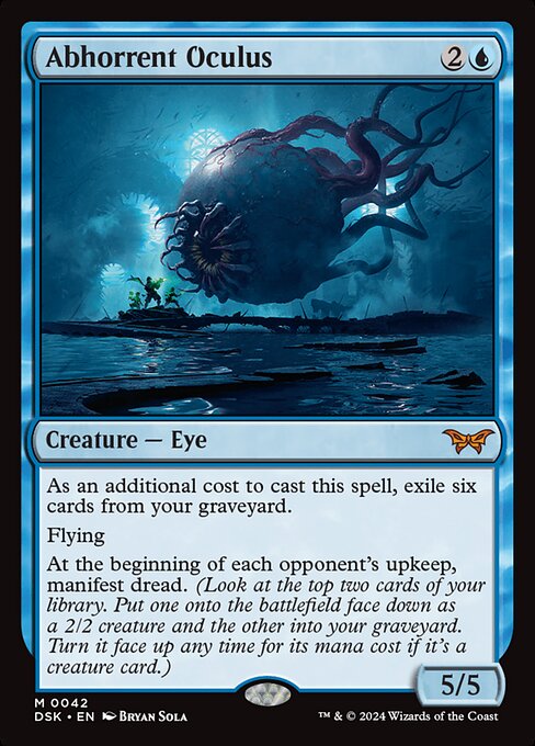 Oculo Ripugnante (Abhorrent Oculus) - Duskmourn: House of Horror (#42) - Illustrated by Bryan Sola - Magic: The Gathering Card