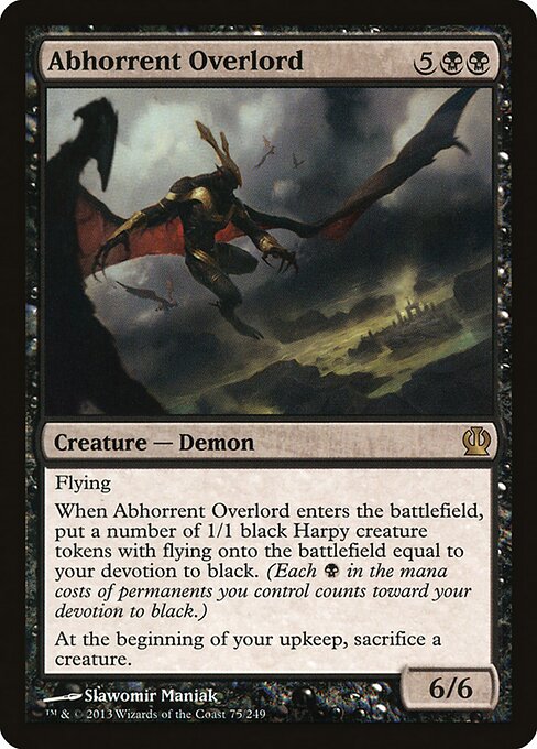 Abhorrent Overlord - Theros Magic card
