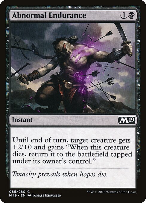 Abnormal Endurance - Core Set 2019 Magic card