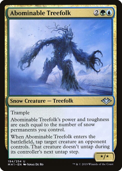 Abominable Treefolk - Modern Horizons Magic card
