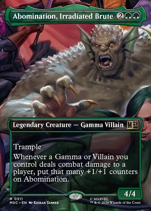 Abomination, Irradiated Brute - Marvel Super Heroes Commander Magic card