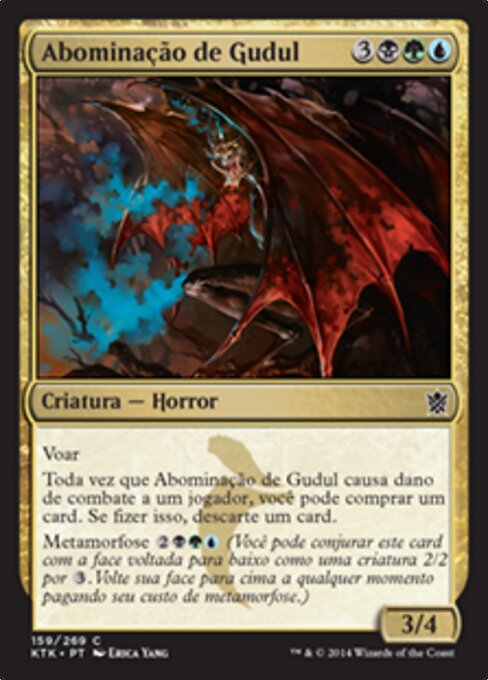 구둘의 흉물 (Abomination of Gudul) - Khans of Tarkir (#159) - Illustrated by Erica Yang - Magic: The Gathering Card