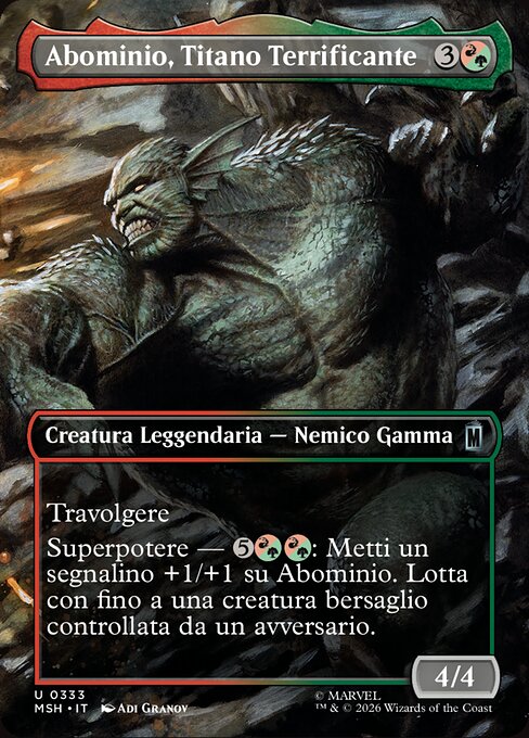 Abomination, Terrifying Titan