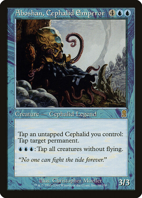 Aboshan, Cephalid Emperor - Odyssey Magic card