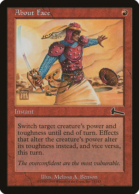 About Face - Urza's Legacy Magic card