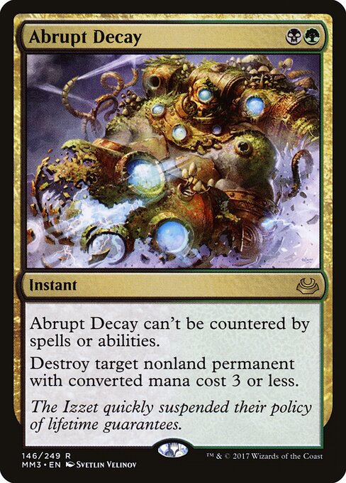 Abrupt Decay - Modern Masters 2017 Magic card