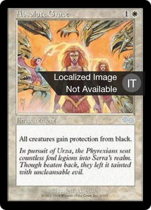 Absolute Grace - Urza's Saga (#1) - Illustrated by Jeff Miracola - Magic: The Gathering Card