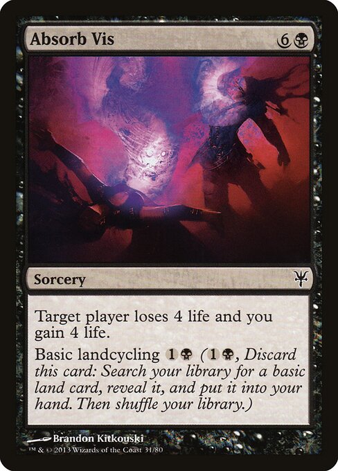 ヴィスの吸収 (Absorb Vis) - Duel Decks: Sorin vs. Tibalt (#31) - Illustrated by Brandon Kitkouski - Magic: The Gathering Card