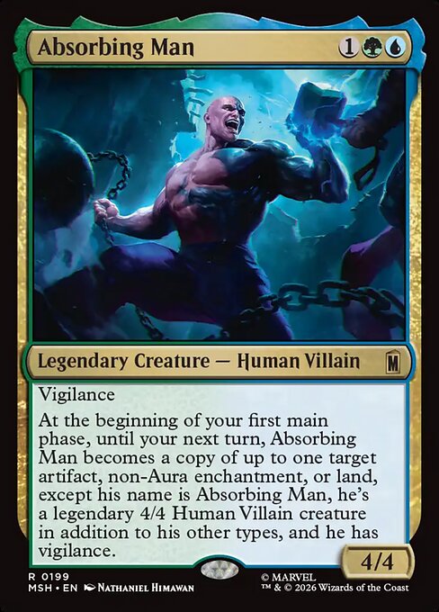 Absorbing Man - Marvel Super Heroes (#199) - Illustrated by Nathaniel Himawan - Magic: The Gathering Card