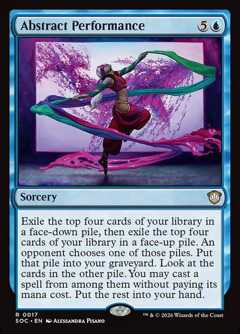 Abstract Performance - Secrets of Strixhaven Commander Magic card