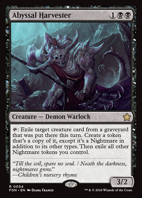 Abyssal Harvester - Foundations Magic card