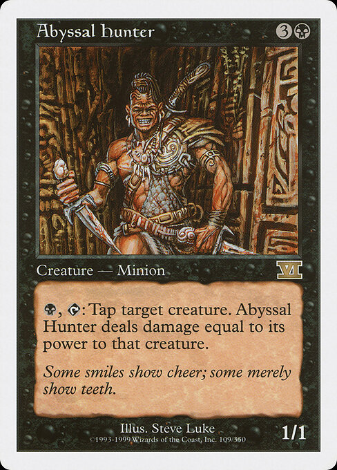 Abyssal Hunter - Classic Sixth Edition (#109) - Illustrated by Steve Luke - Magic: The Gathering Card